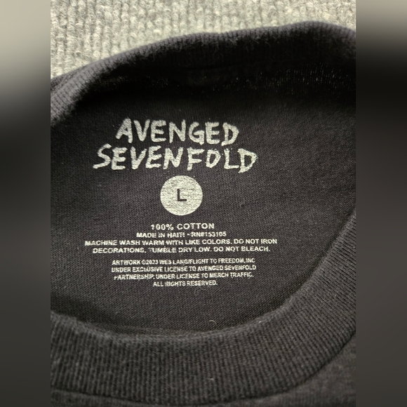 Avenged Sevenfold North American‎ Tour 2023 T-Shirt Size  Large - Picture 3 of 5